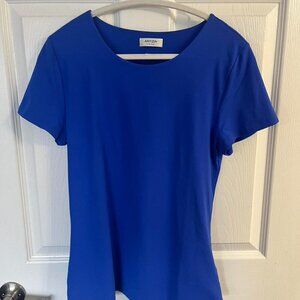 women’s dark blue / “jazz blue” ARITZIA original contour crew hip T-shirt [XL]